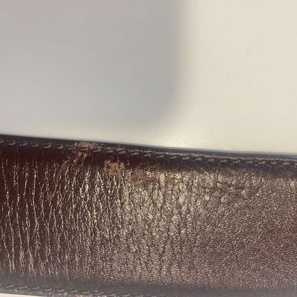 Tom Ford Dark Brown Leather Belt with Silver T Buckle - Picture 6 of 9